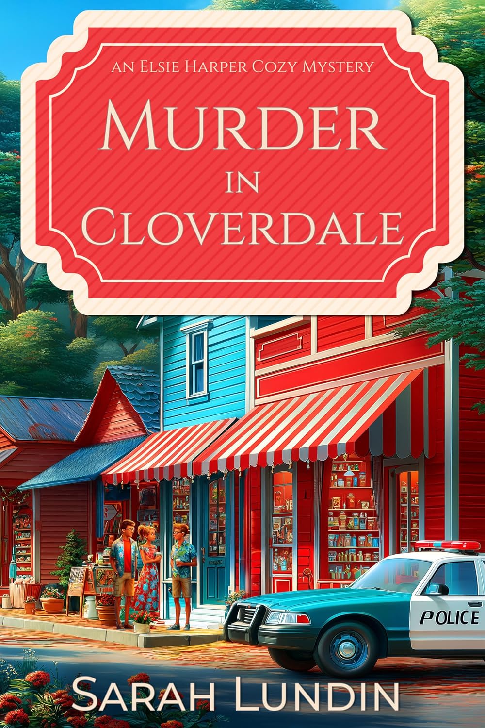 Murder in Cloverdale book cover by Sarah Lundin