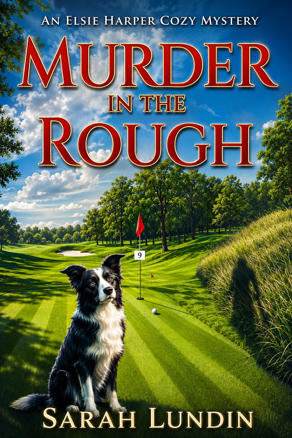 Murder in the Rough book cover by Sarah Lundin